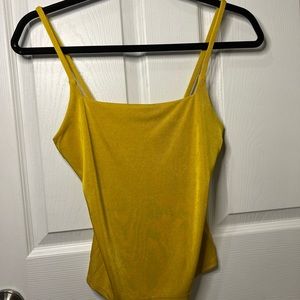 Square neck crop tank top